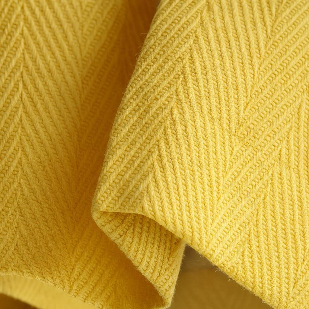 Pinch Pleat Linen Curtains, Buttercup Yellow (Custom Sizes, Blackout or Cotton) — image 2
