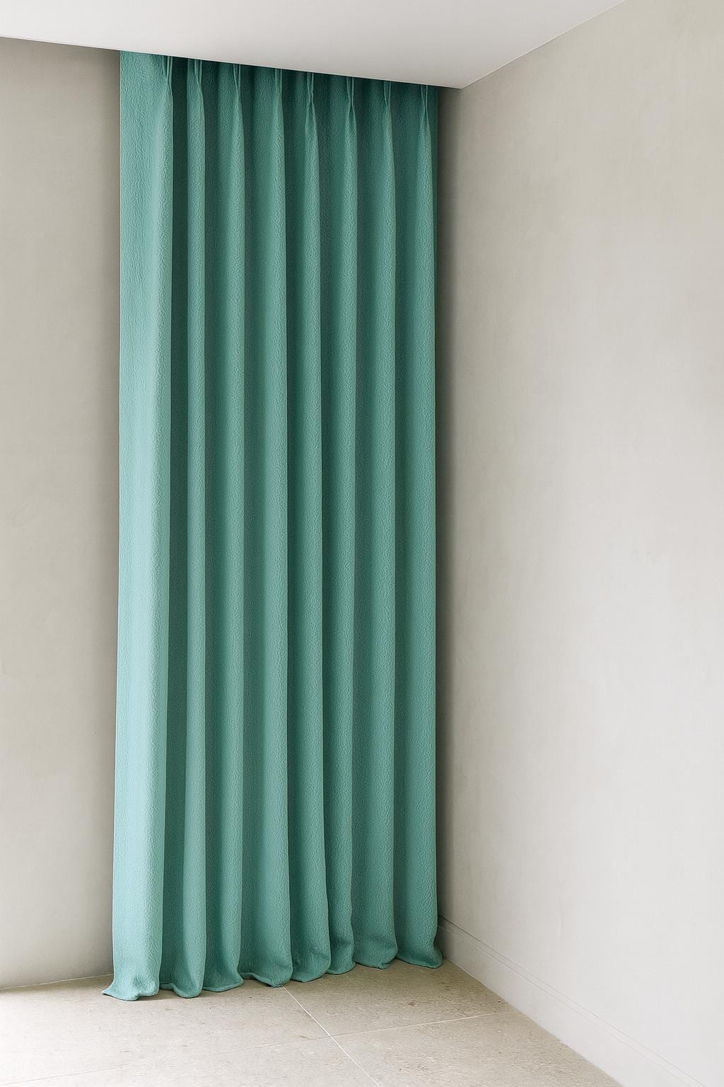 Teal Linen Curtains - Pinch Pleat with Blackout or Cotton Lining — image 8