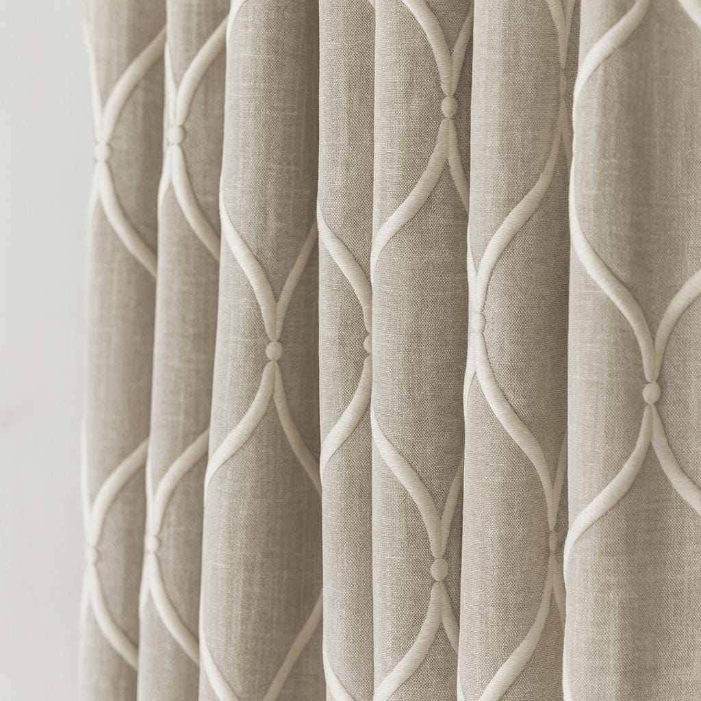 Linen Window Curtains: Greige Artisan Weave - Light-Filter or Blackout — image 1