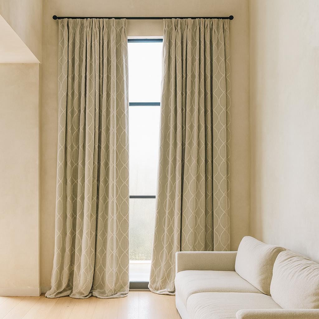 Linen Window Curtains: Greige Artisan Weave - Light-Filter or Blackout — image 4