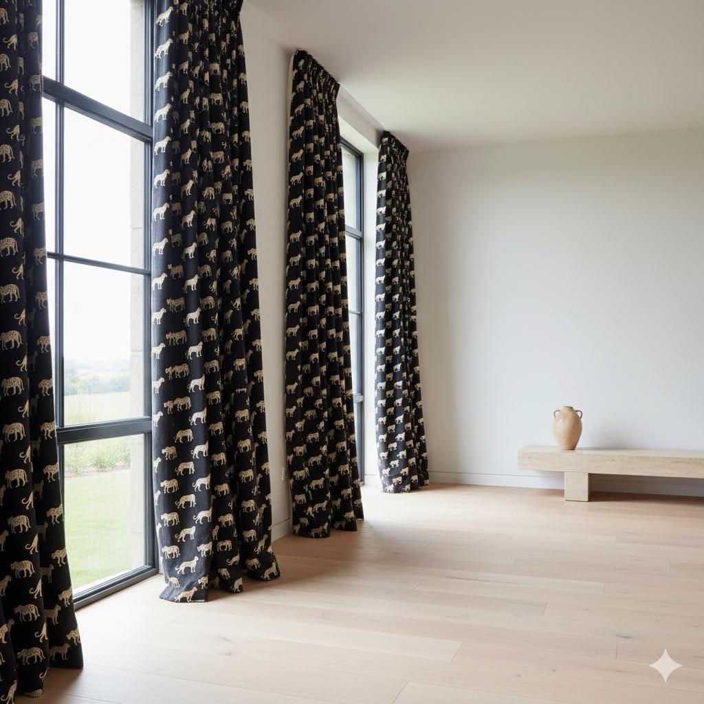 Cheetah Print Curtains: Organic Cotton - Light-Filtering or Blackout — image 2