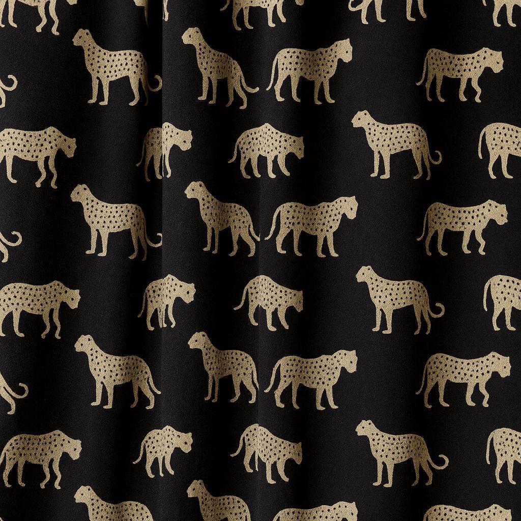 Cheetah Print Curtains: Organic Cotton - Light-Filtering or Blackout — image 7