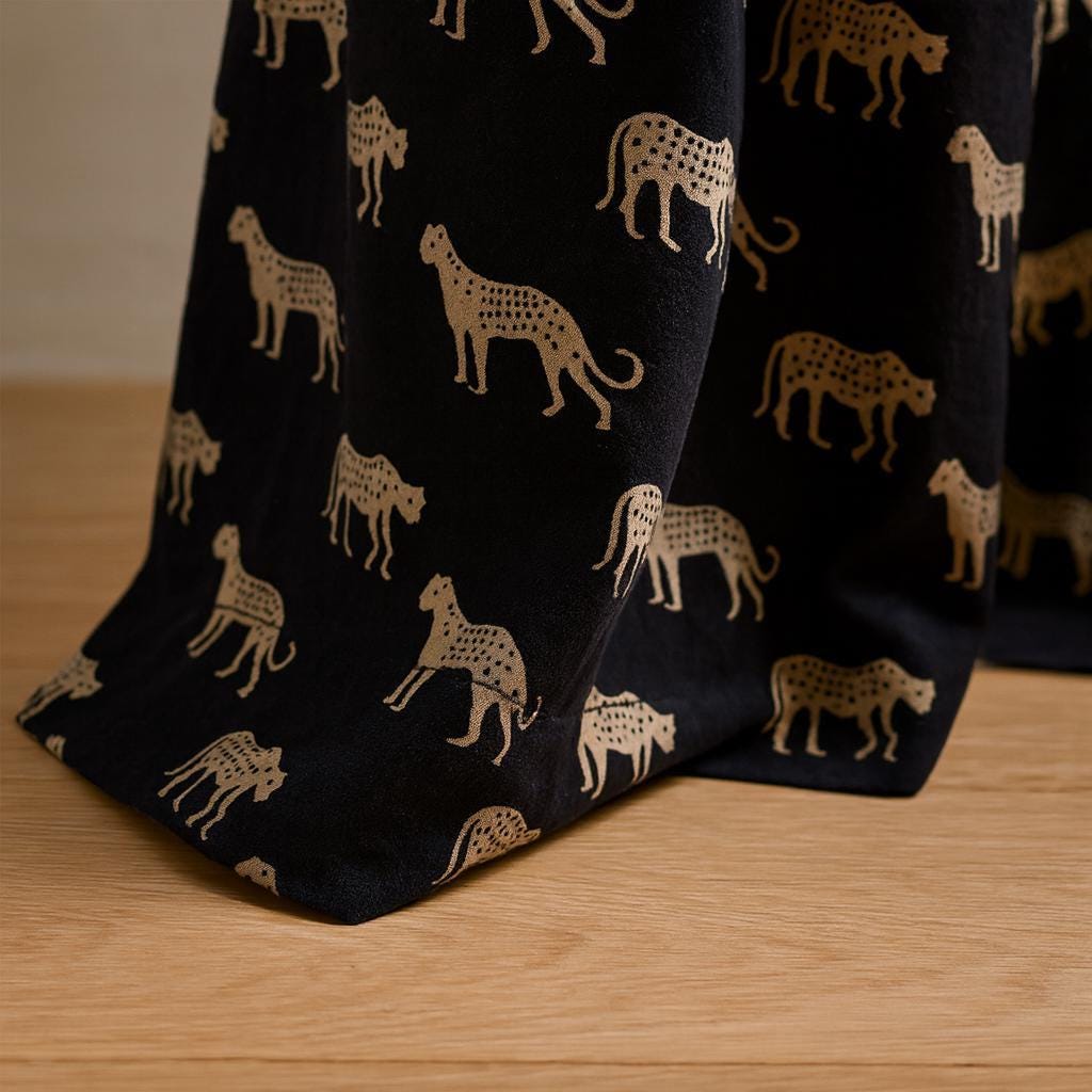 Cheetah Print Curtains: Organic Cotton - Light-Filtering or Blackout — image 8