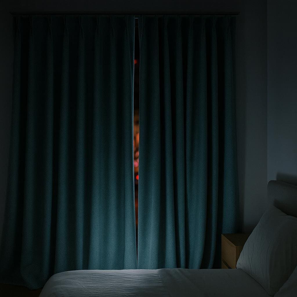 Organic Cotton Curtains, Sky Blue, Basketweave Texture (Custom Sizes) — image 4