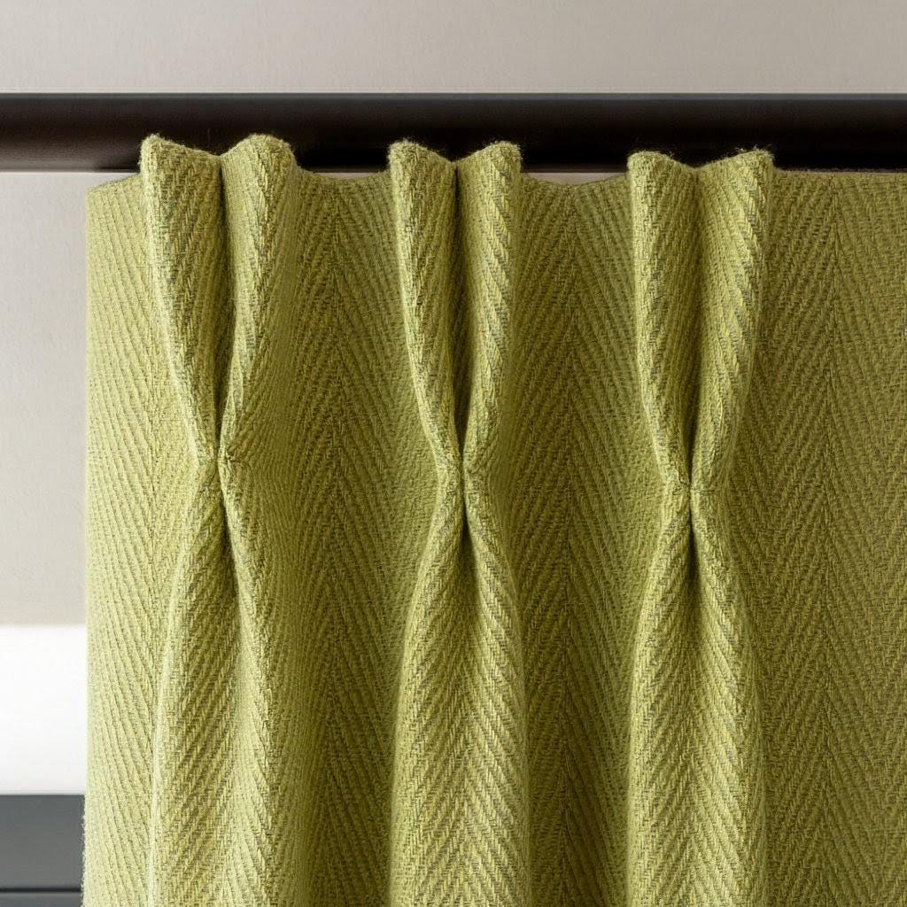 Olive Sage Linen Curtains: Pinch Pleat Blackout or Light-Filtering — image 6