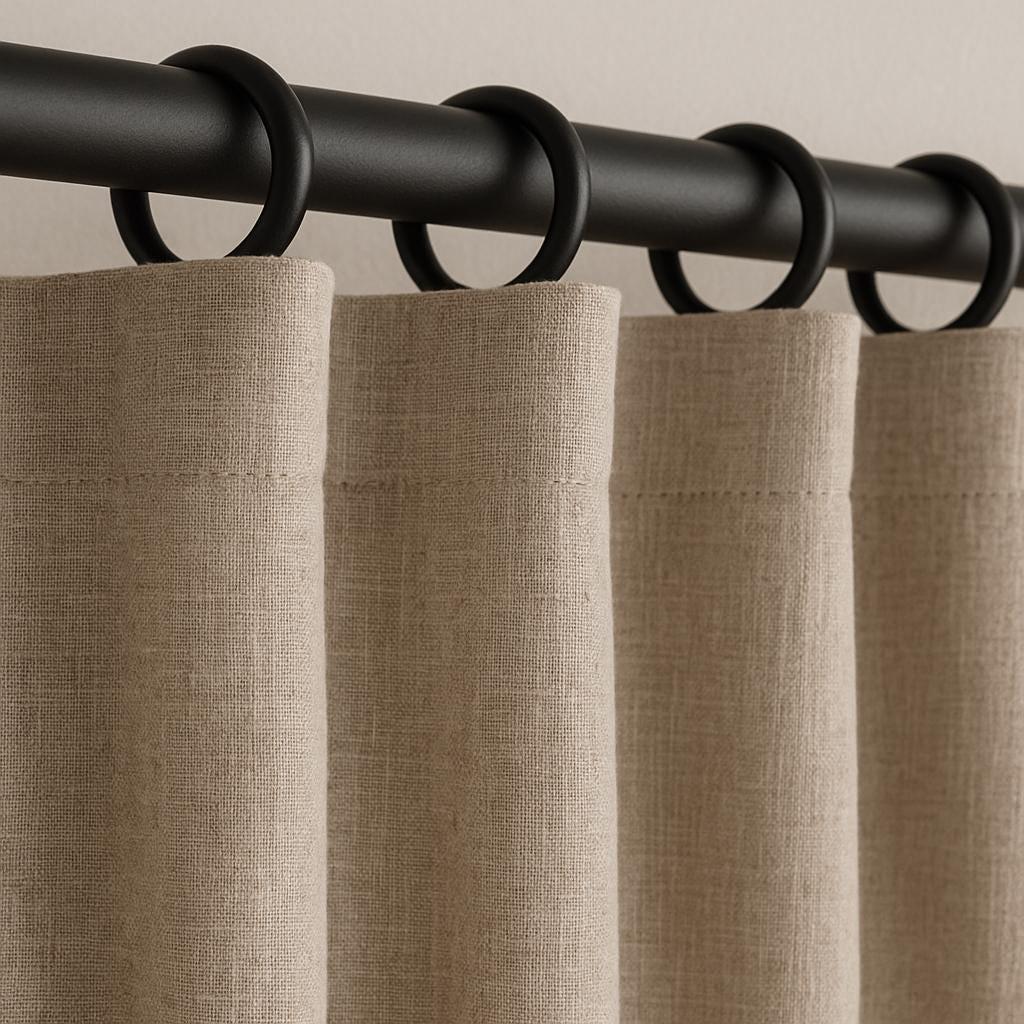 Organic Hemp Curtains: Oatmeal Beige, Semi-Sheer or Cotton Lined — image 6