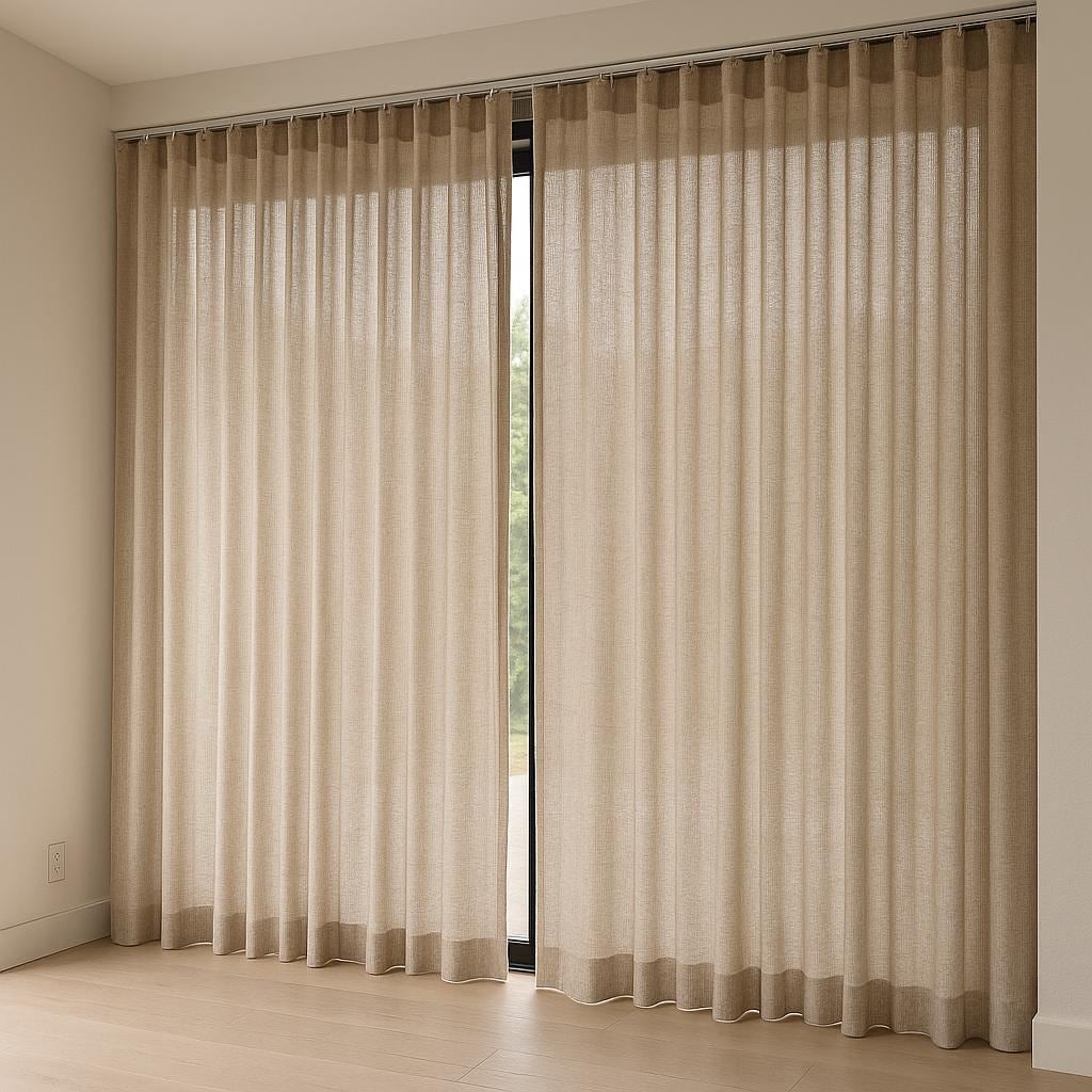 Organic Hemp Curtains: Oatmeal Beige, Semi-Sheer or Cotton Lined — image 8