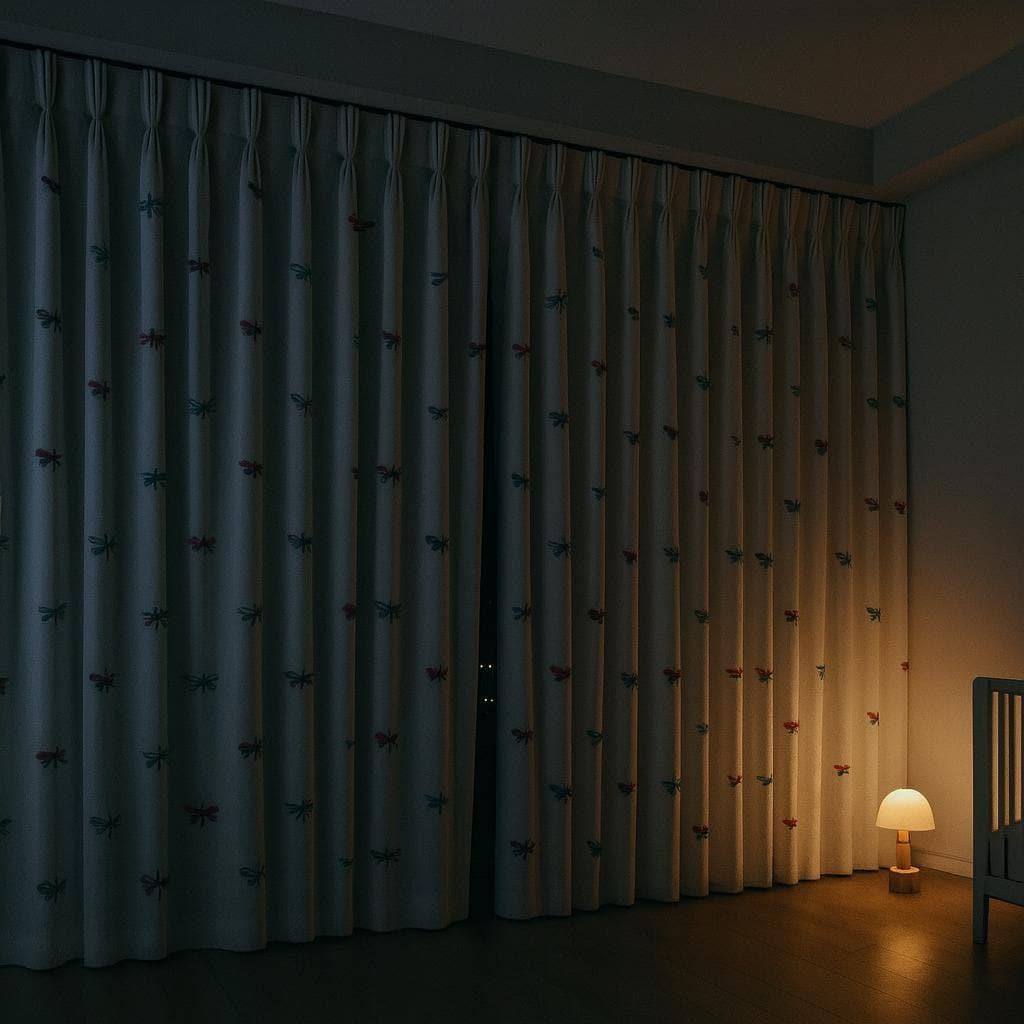 Dragonfly & Butterfly Curtains: Organic Linen Panels (Light Filtering or Blackout) — image 5