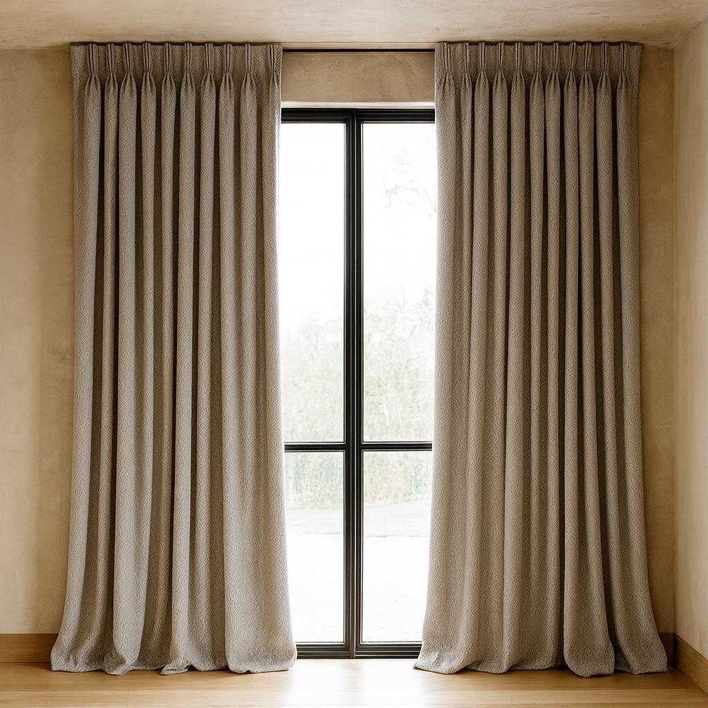 Grey Linen Pinch Pleat Curtains - Custom Sizes, Blackout or Cotton Lined — image 6