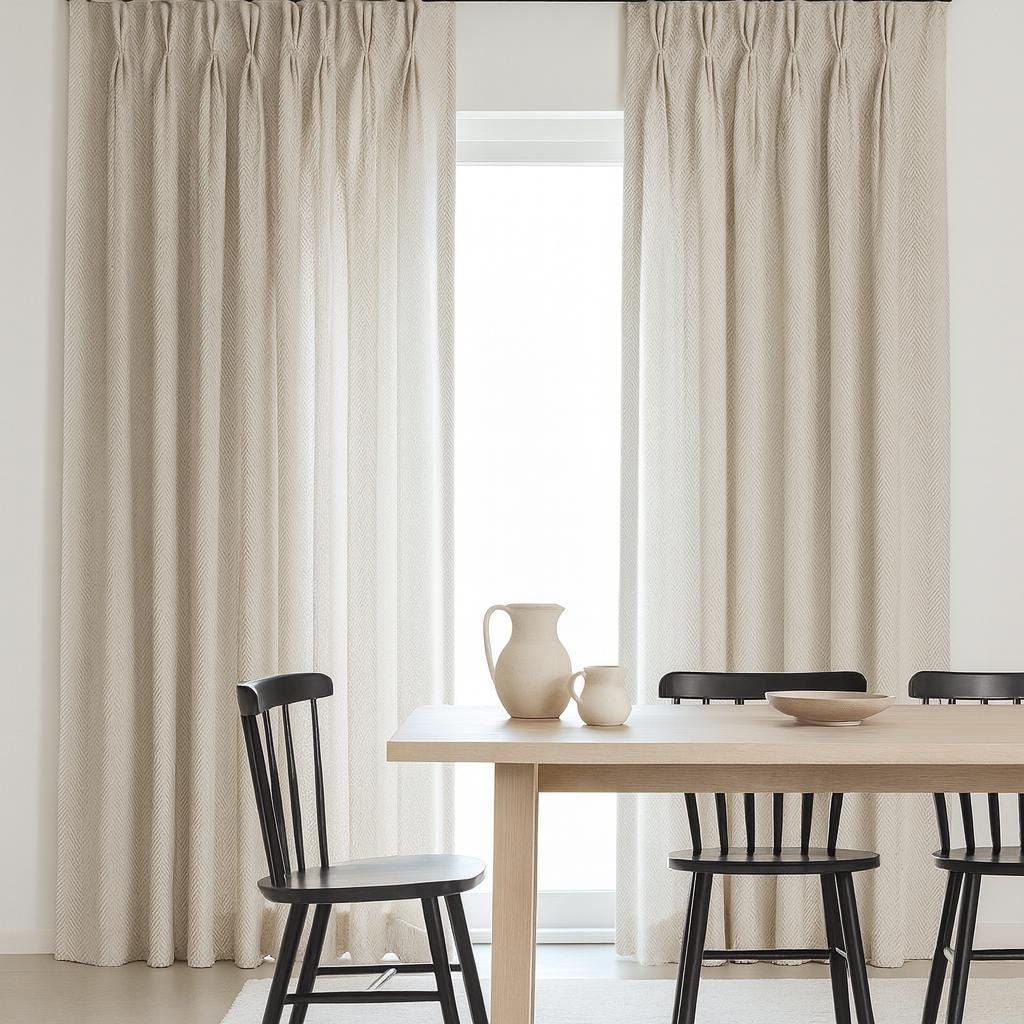 Grey Linen Pinch Pleat Curtains - Custom Sizes, Blackout or Cotton Lined — image 7
