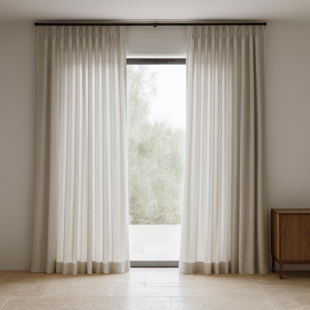 Grey Linen Pinch Pleat Curtains - Custom Sizes, Blackout or Cotton Lined — image 8
