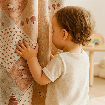 Velvet Blackout Curtains for Kids - Pastel Hills, Custom Sizes — image 1