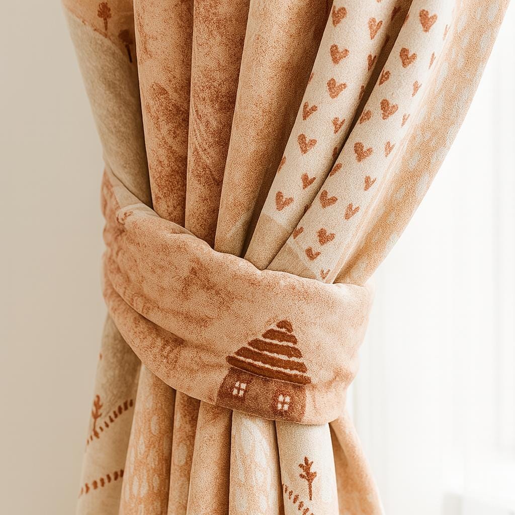 Velvet Blackout Curtains for Kids - Pastel Hills, Custom Sizes — image 4