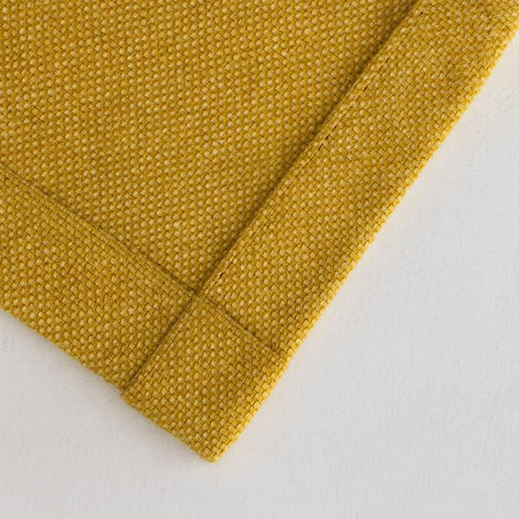 Mustard Yellow Curtains: Organic Cotton Artisan Weave, Blackout Option — image 7