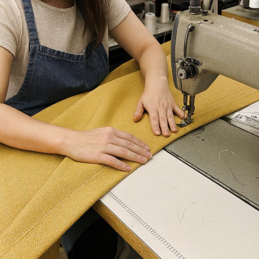 Mustard Yellow Curtains: Organic Cotton Artisan Weave, Blackout Option — image 8