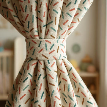 Confetti Sprinkle Curtains: Organic Cotton Window Drapes (Custom Sizes Available) — image 1