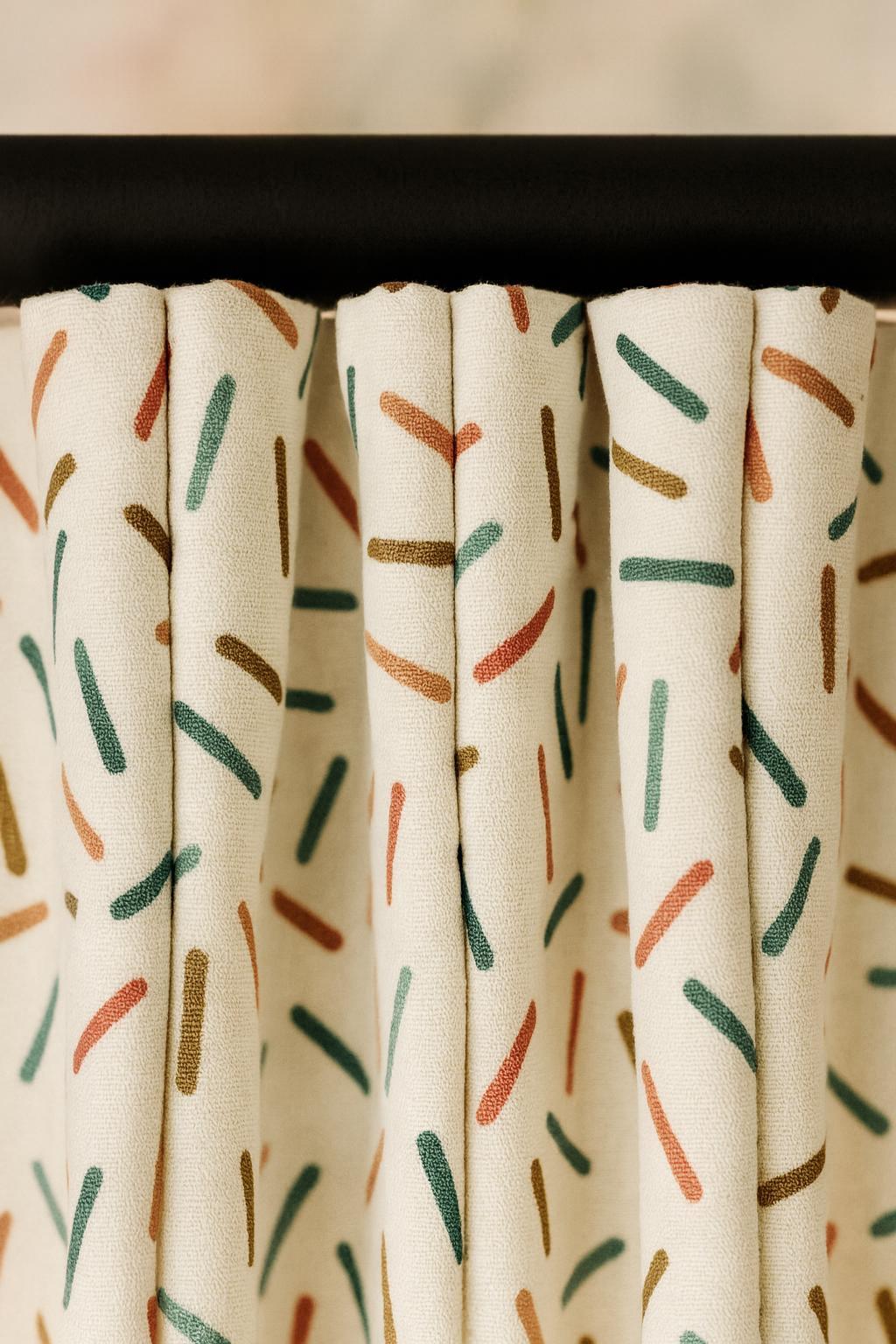 Confetti Sprinkle Curtains: Organic Cotton Window Drapes (Custom Sizes Available) — image 5