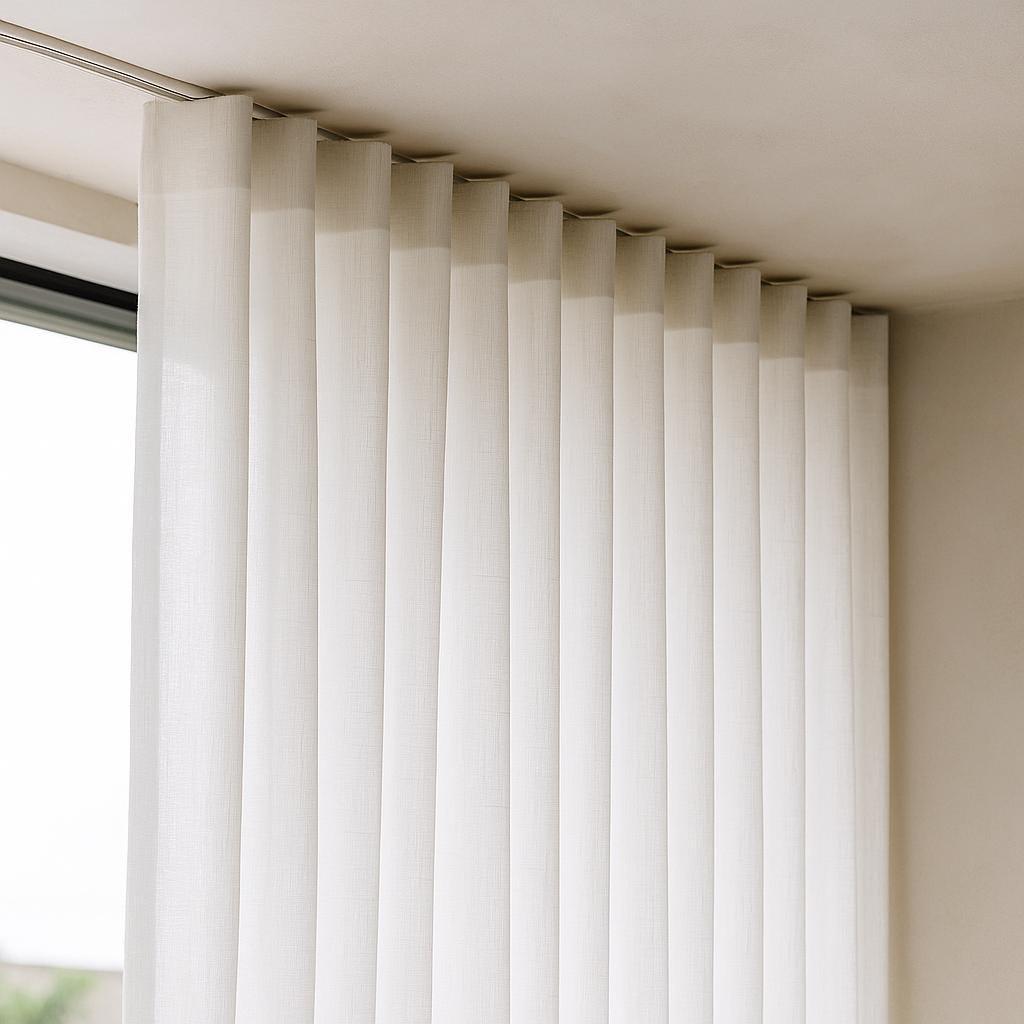White Linen Sheer Curtains - Airy, Washed Soft Panels — image 7