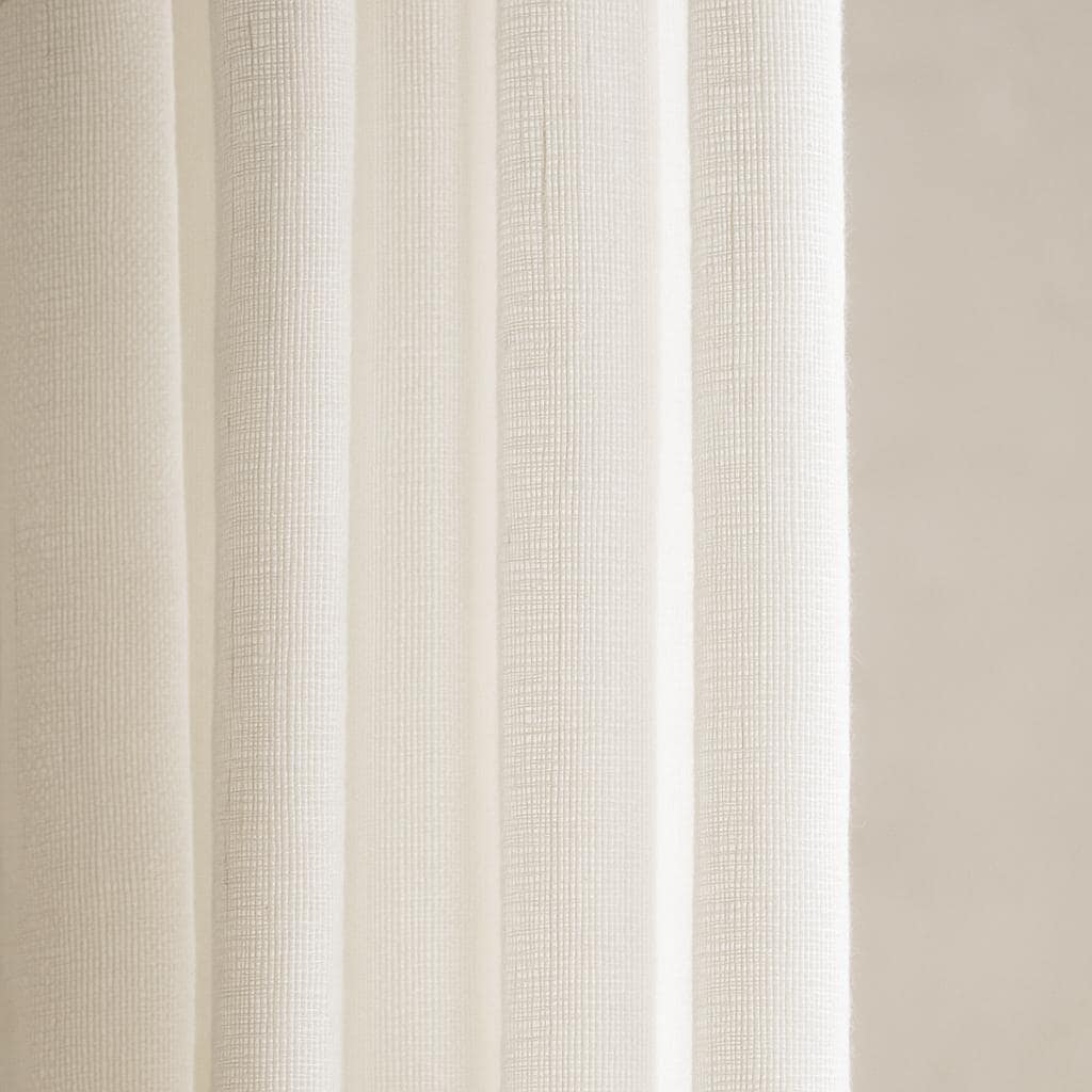 White Linen Sheer Curtains - Airy, Washed Soft Panels — image 8