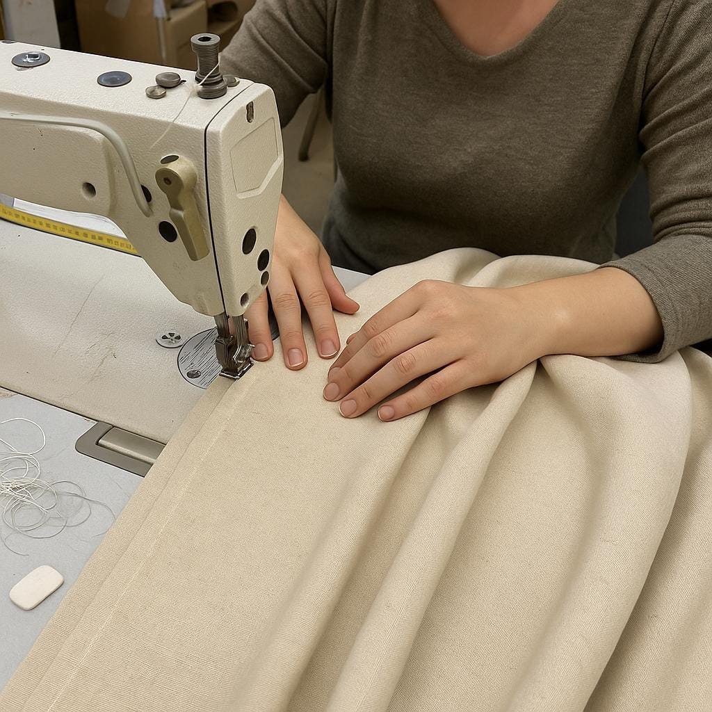 Natural Hemp Curtains: Oatmeal Beige - Semi-Sheer or Lined Panels — image 8