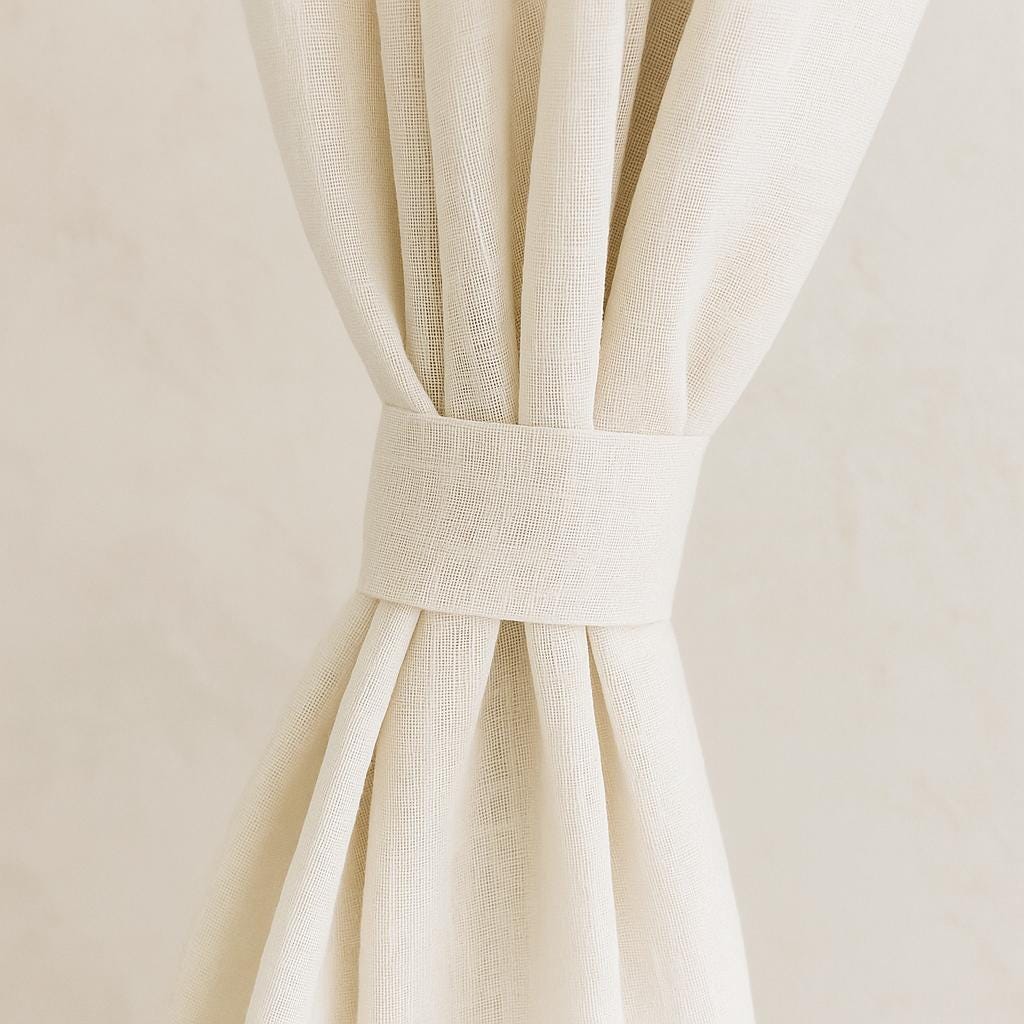 Ivory Linen Sheer Curtains: Custom Lengths, Multiple Heading Styles — image 2