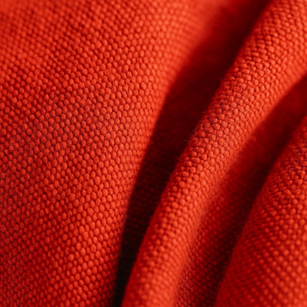 Solid Red Organic Cotton Curtains: Thick Blackout Panels, Custom Size — image 5