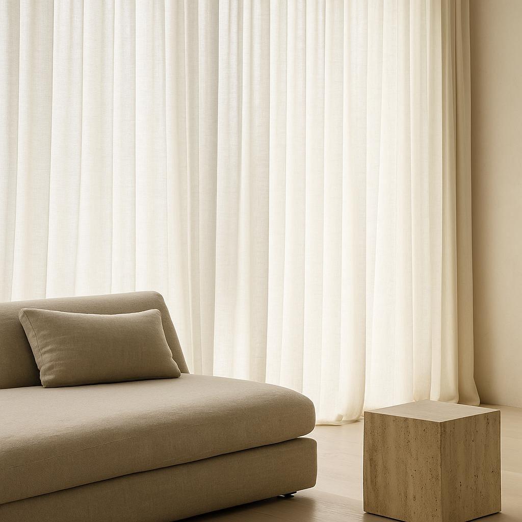 Ivory Linen Sheer Curtains: Custom Lengths, Multiple Heading Styles — image 7