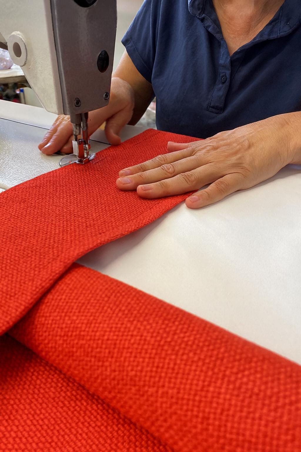 Solid Red Organic Cotton Curtains: Thick Blackout Panels, Custom Size — image 8