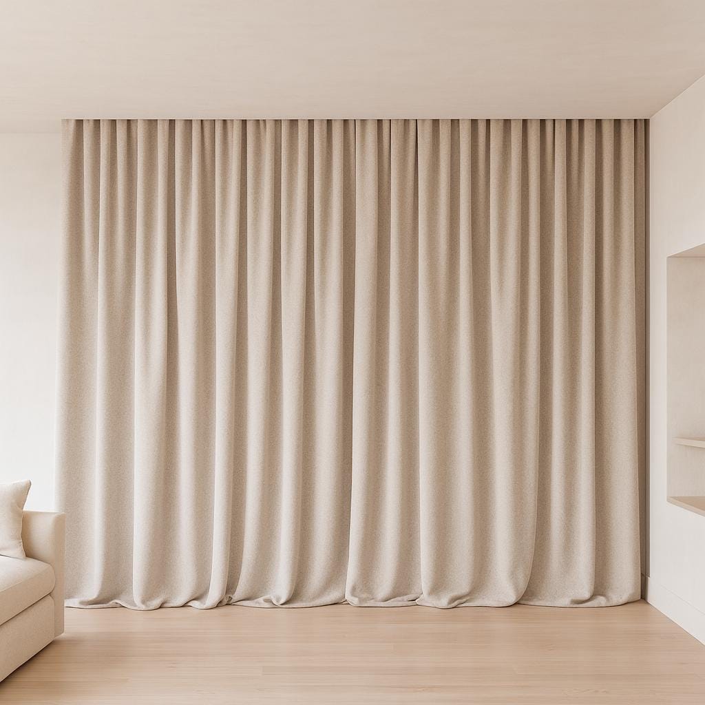 Artisan Weave Blackout Curtains - Thick Organic Cotton, Oatmeal — image 2
