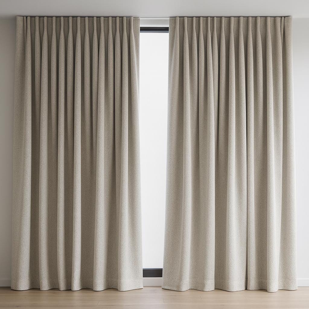 Artisan Weave Blackout Curtains - Thick Organic Cotton, Oatmeal — image 6