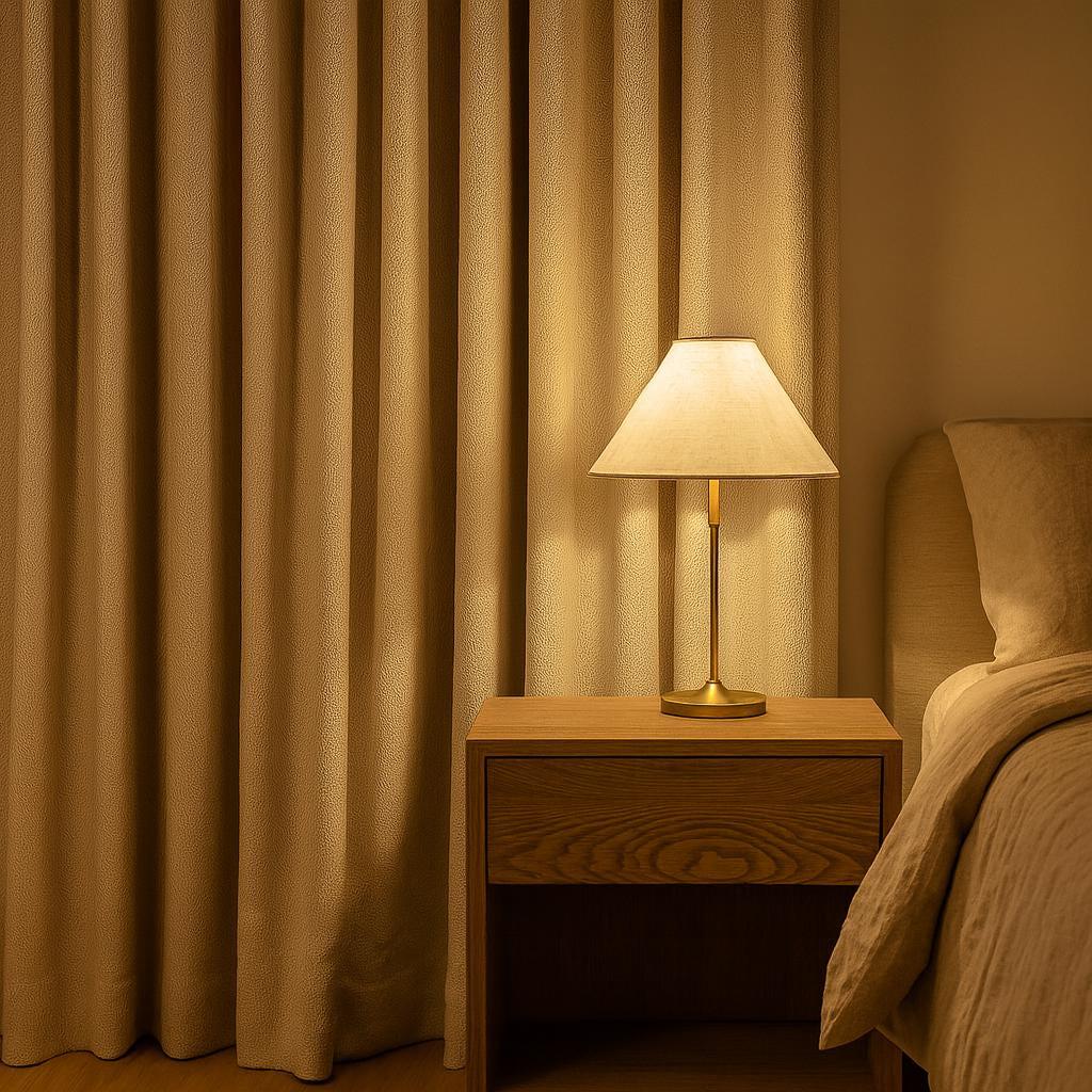 Taupe Linen Pinch-Pleat Curtains (Custom Width & Length, Blackout or Cotton Liner) — image 9