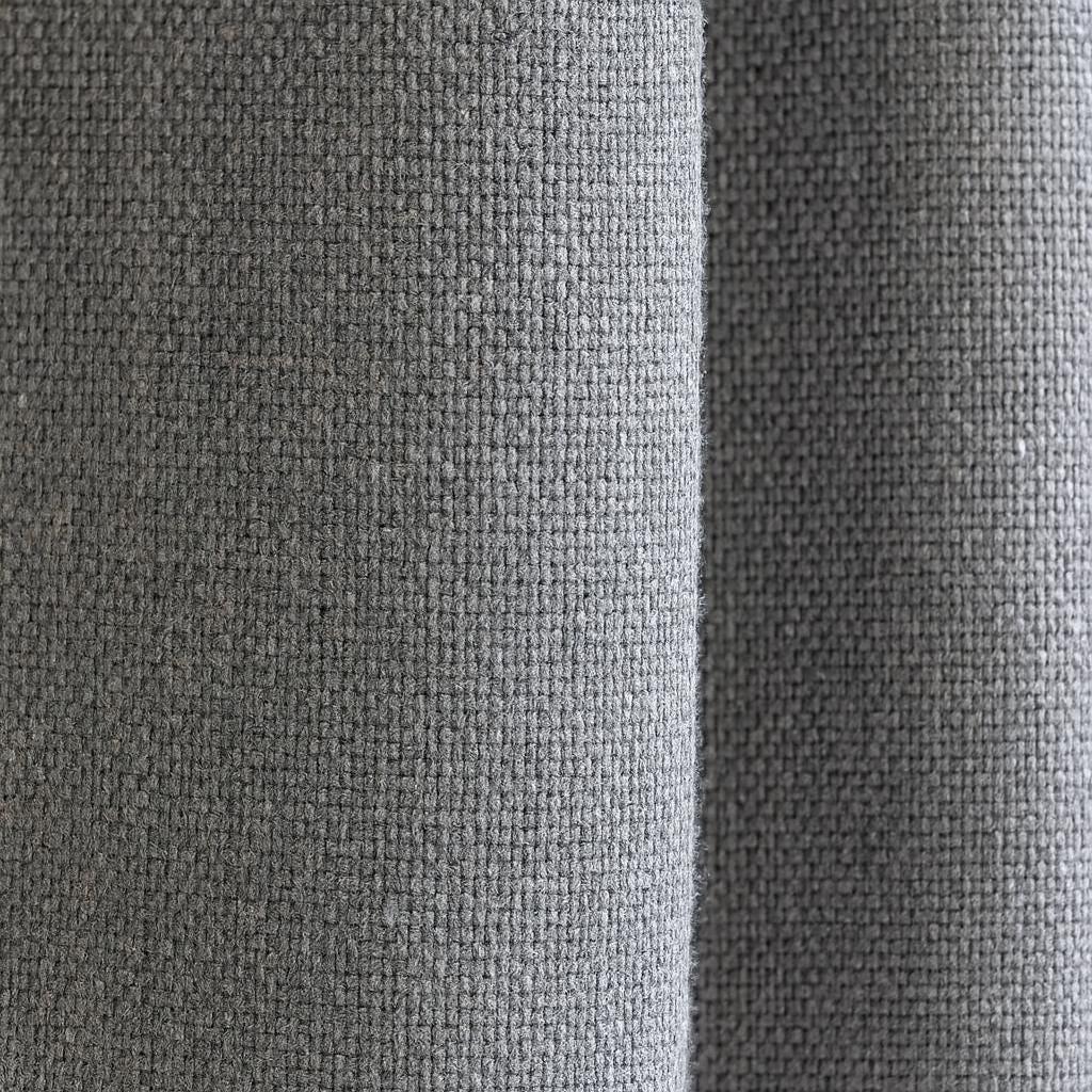 Blackout Curtains: Gunmetal Grey Organic Cotton - Thick Woven Texture — image 3