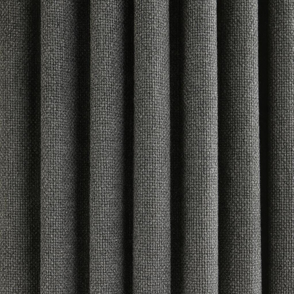 Blackout Curtains: Gunmetal Grey Organic Cotton - Thick Woven Texture — image 8