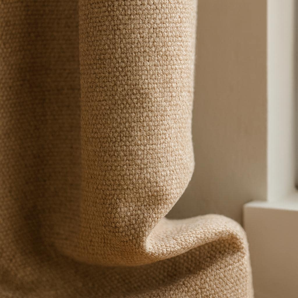Organic Cotton Curtains: Flax Natural Beige (Blackout or Light-Filtering) — image 3