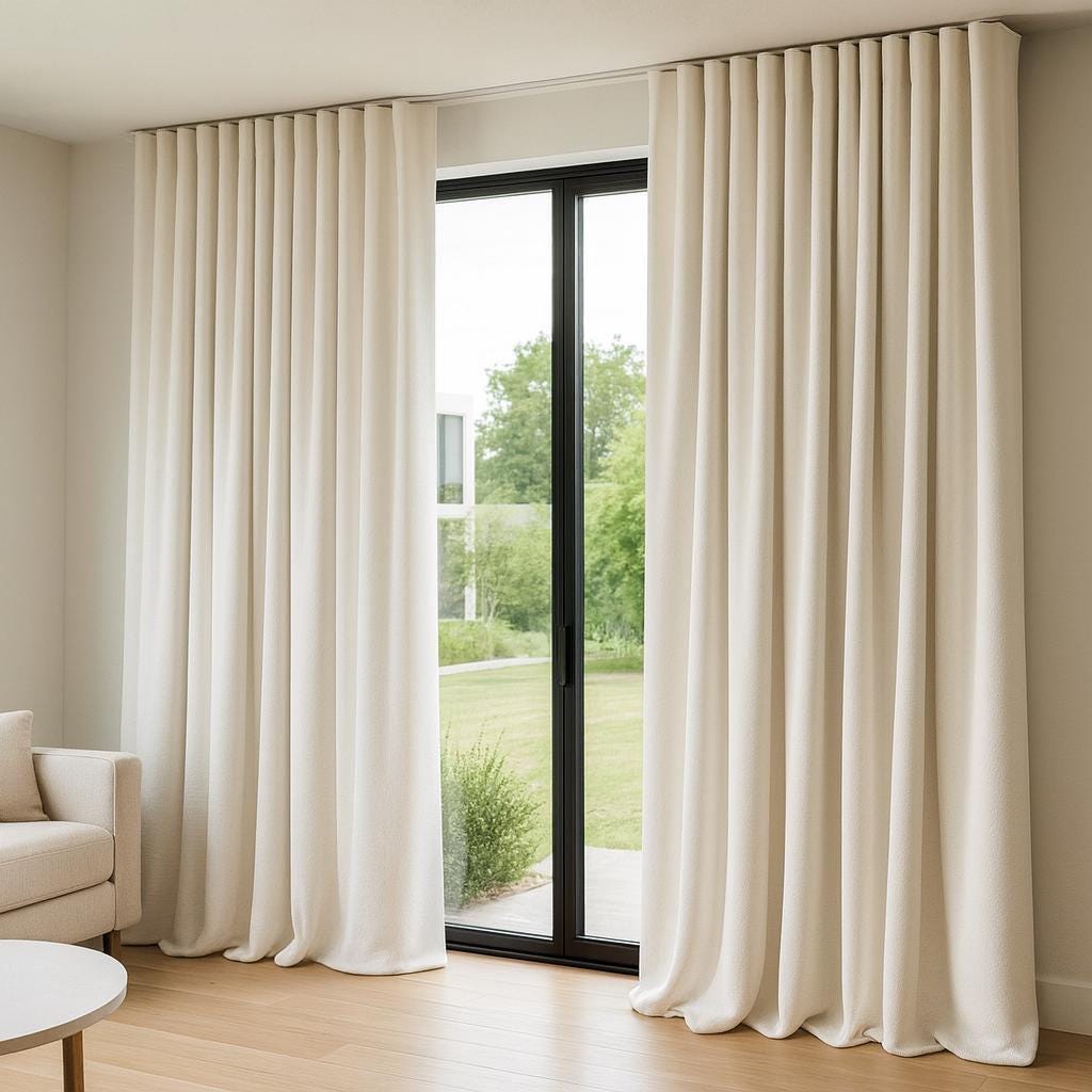 Organic Cotton Blackout Curtains, Artisan Weave (Custom Width & Height) — image 4