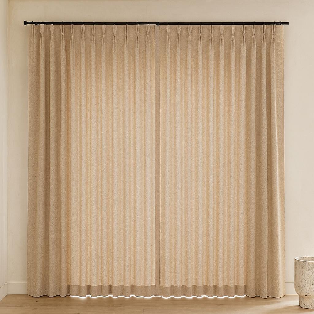 Barley Linen Curtains - Pinch-Pleat, Blackout or Light-Filtering Liner — image 6