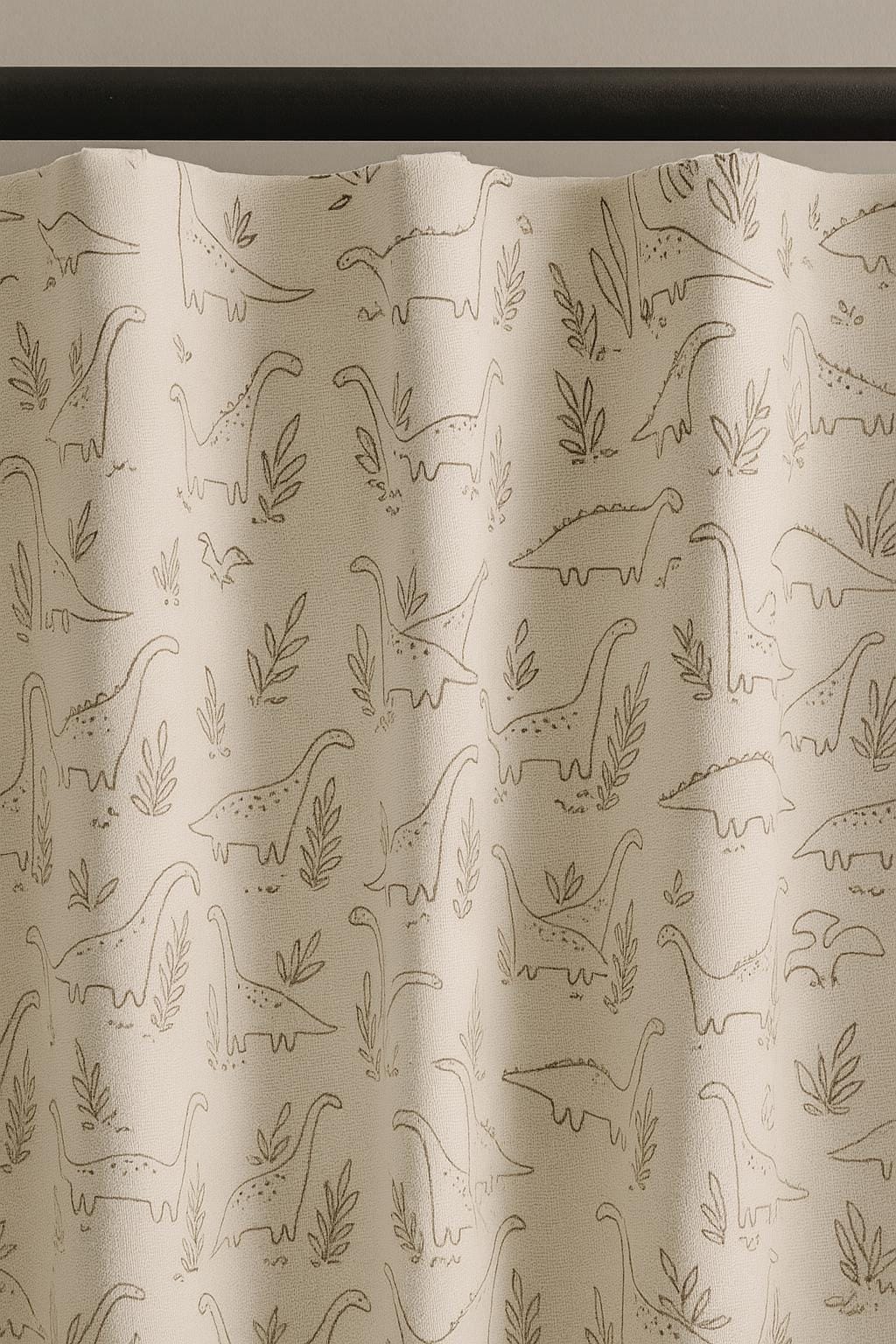 Kids Dinosaur Curtains: Linen with Blackout or Organic Cotton Liner - Custom Size — image 4