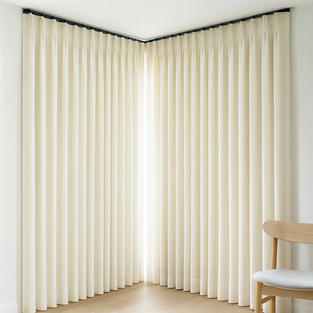 Ivory Linen Curtains: Pinch Pleat, Custom Sizes, Blackout or Cotton Lined — image 5