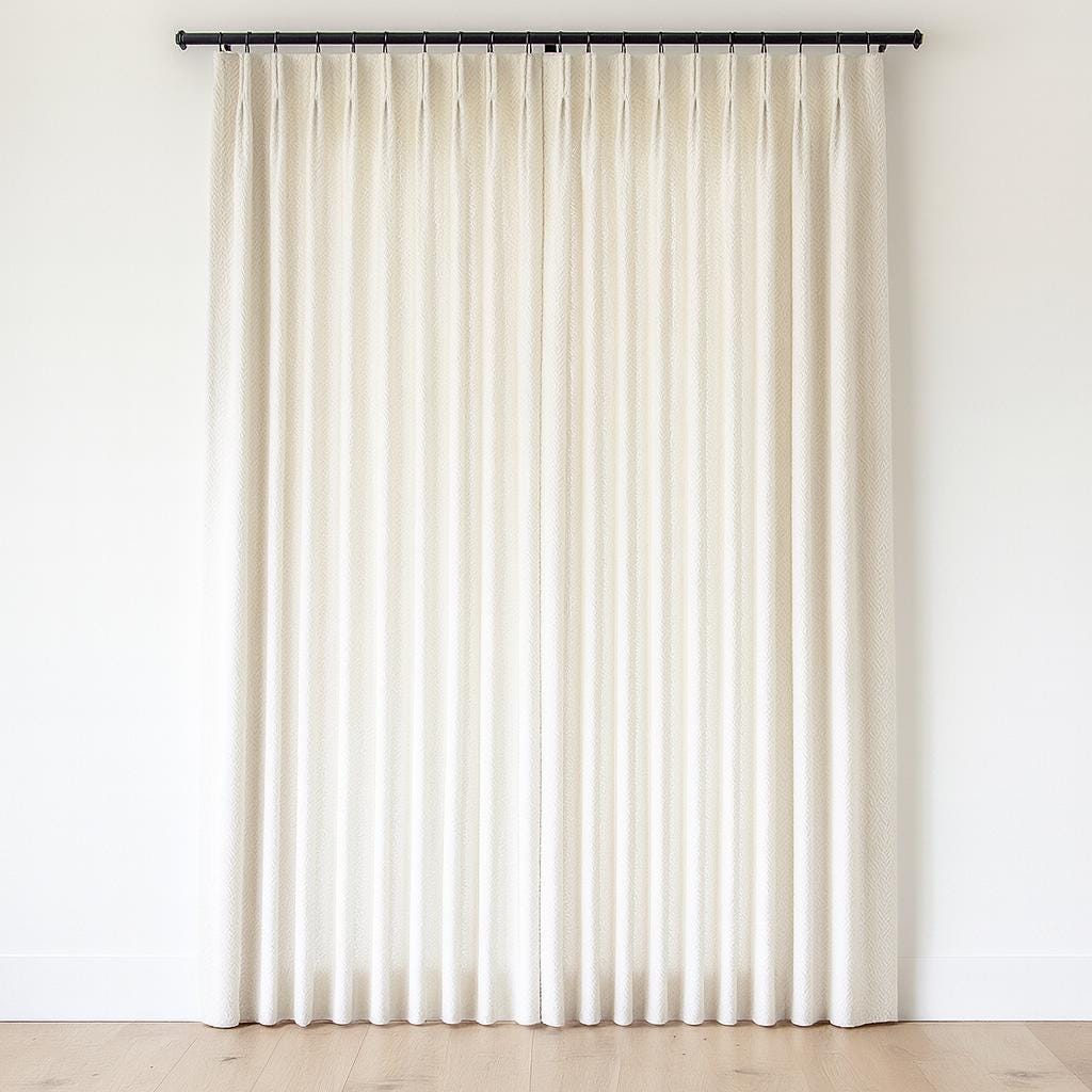 Ivory Linen Curtains: Pinch Pleat, Custom Sizes, Blackout or Cotton Lined — image 8