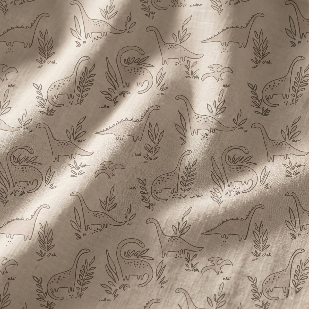 Blush Linen Dinosaur Curtains: Kids Blackout or Light-Filtering Drapes — image 10