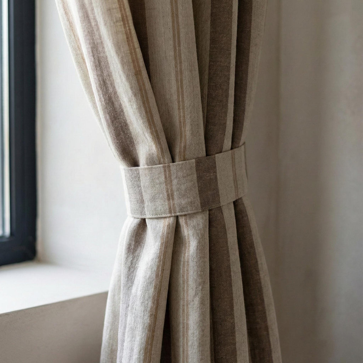 Farmhouse Stripe Curtains: Organic Linen, Light-Filter or Blackout — image 4