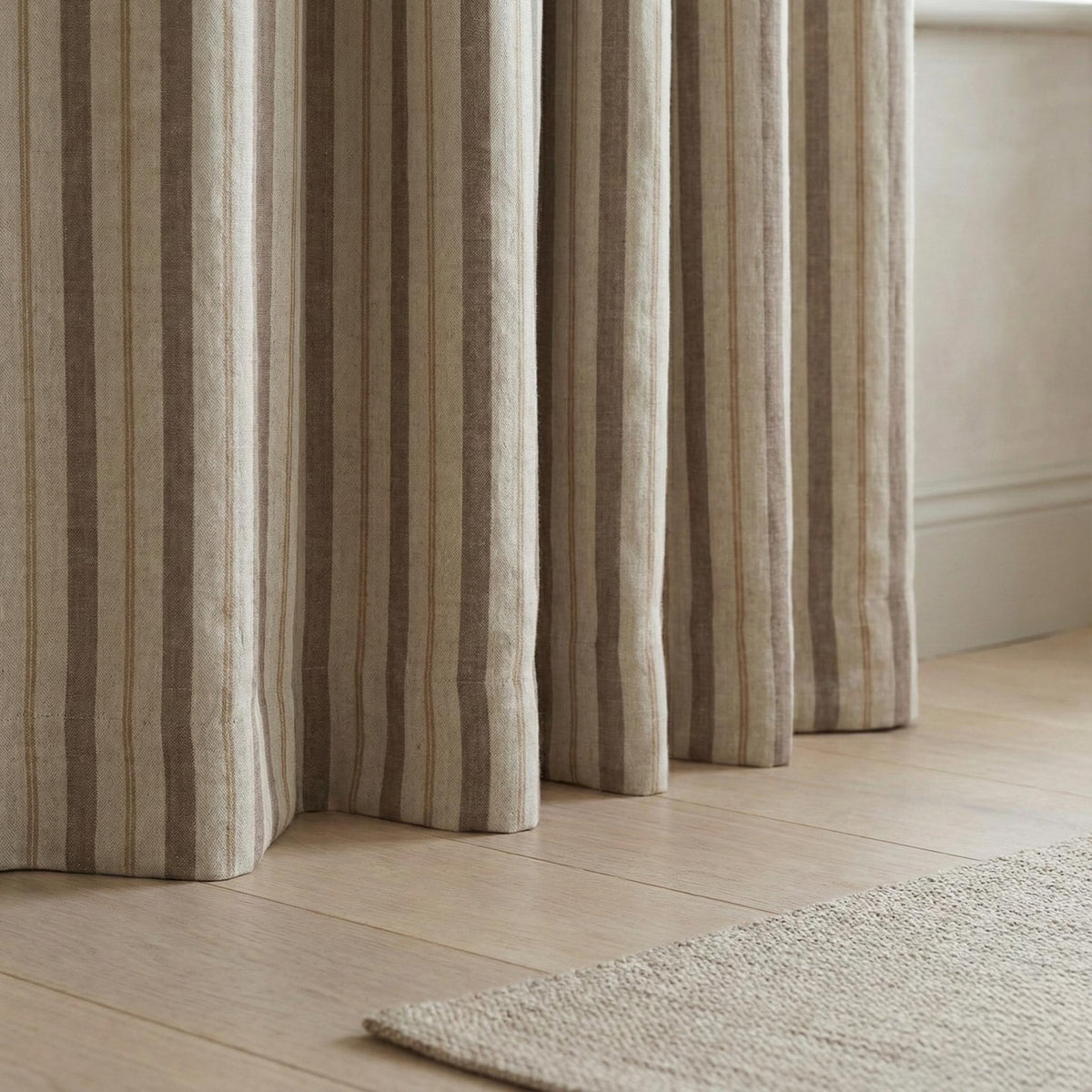 Farmhouse Stripe Curtains: Organic Linen, Light-Filter or Blackout — image 3