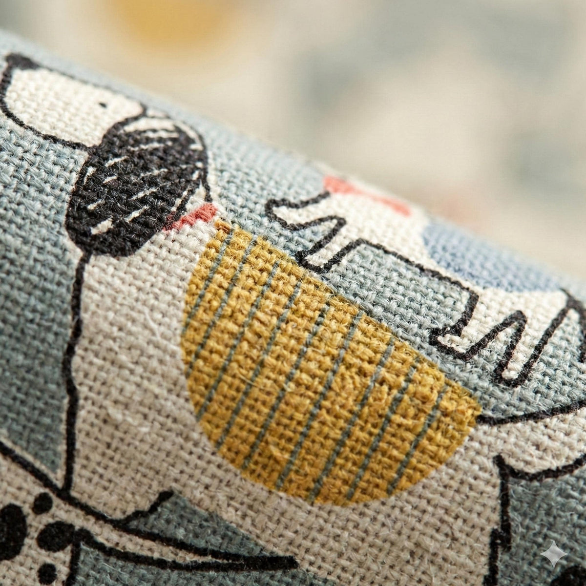 Puppy Dog Curtains: Organic Cotton Nursery Drapes in Sage Green — image 3