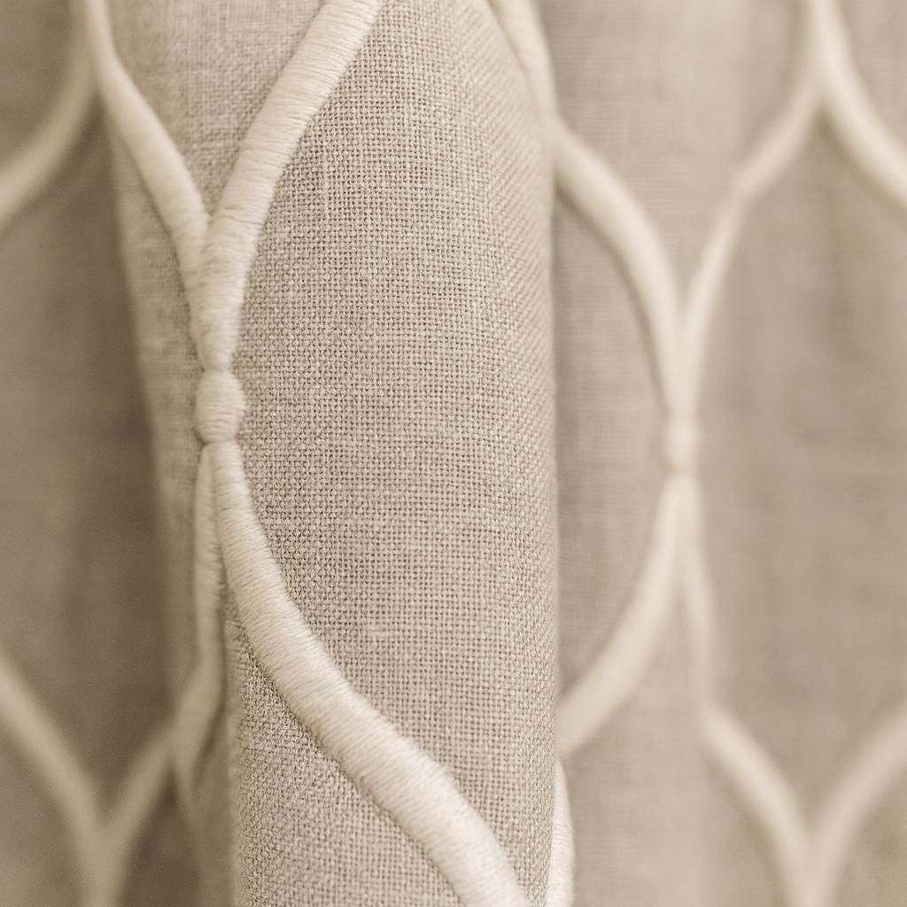 Linen Window Curtains: Greige Artisan Weave - Light-Filter or Blackout — image 3