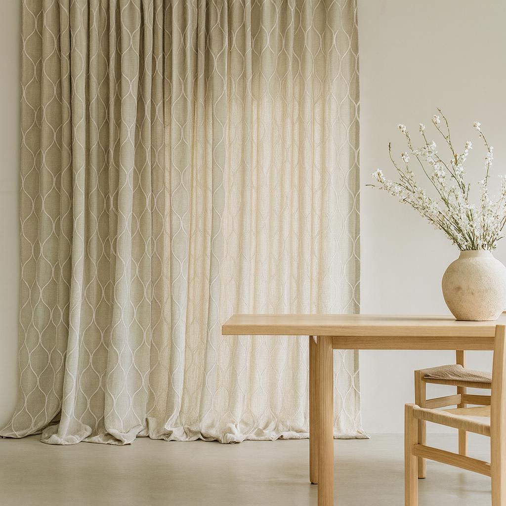 Linen Window Curtains: Greige Artisan Weave - Light-Filter or Blackout — image 5
