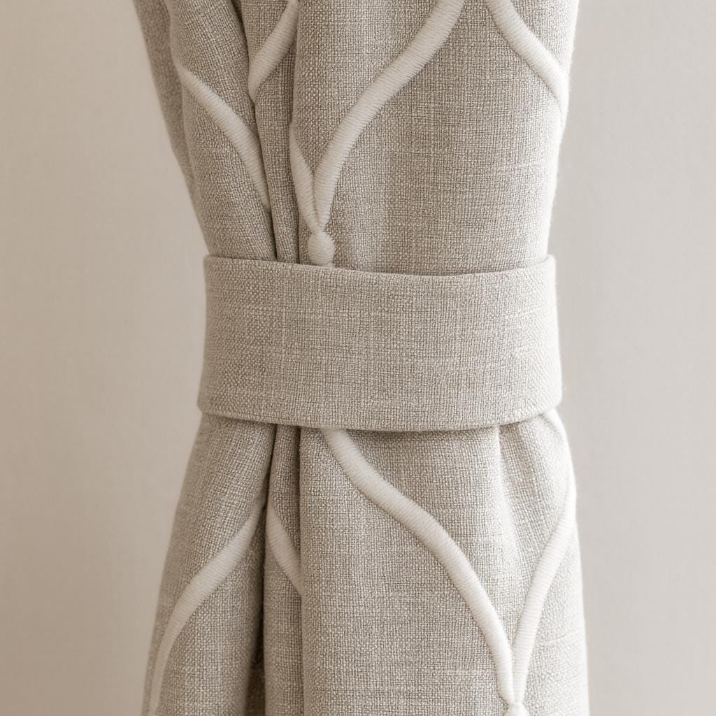 Linen Window Curtains: Greige Artisan Weave - Light-Filter or Blackout — image 8