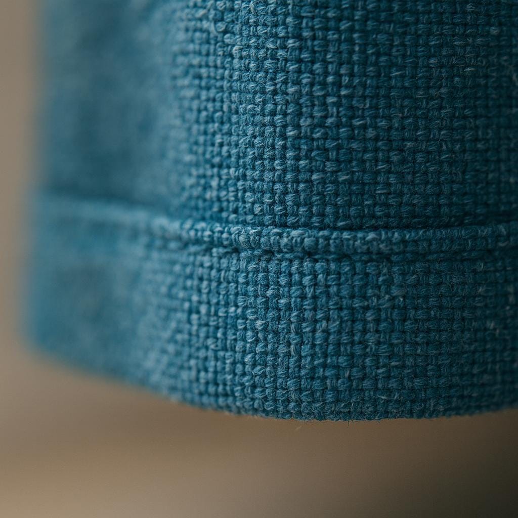 Blackout Curtains: Teal Artisan Weave (Custom Size, Organic Cotton) — image 7