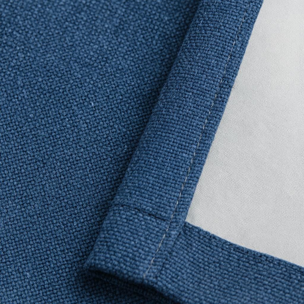 Navy Organic Cotton Curtain: Heavy Artisan Weave, Custom Length — image 6