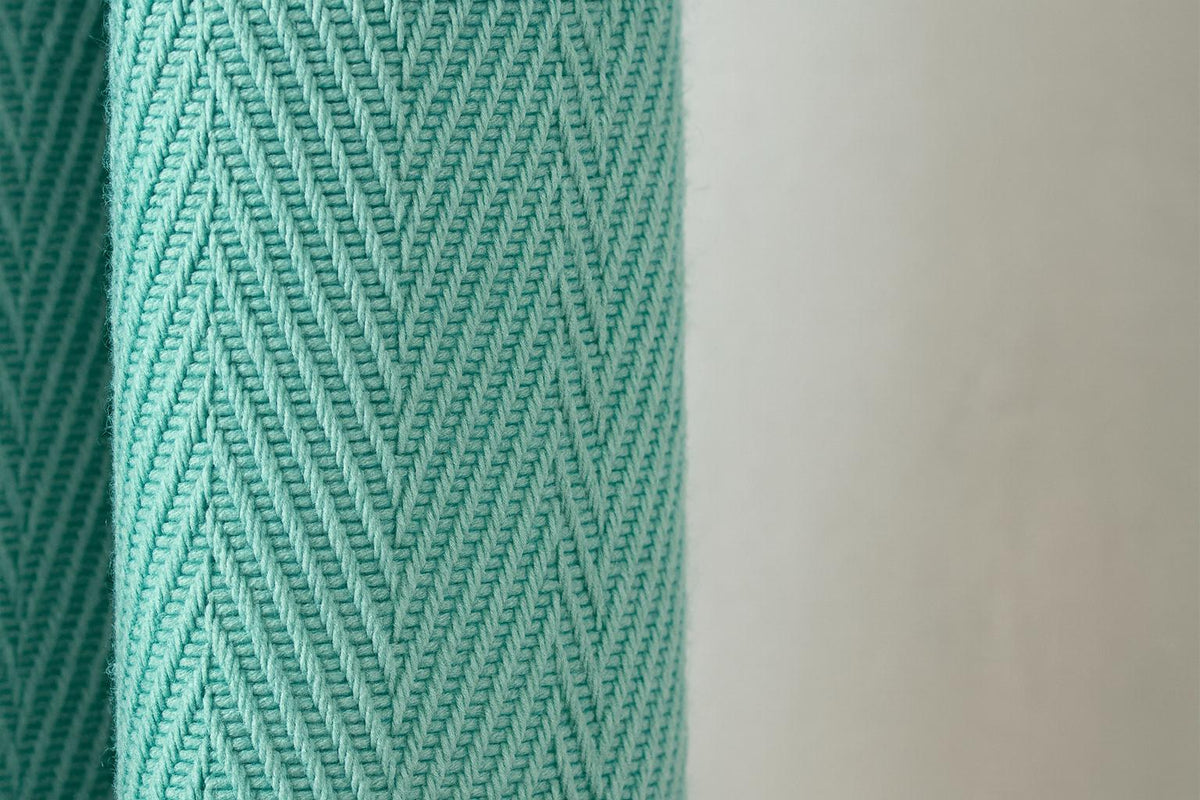 Pinch Pleat Curtains: Seafoam Mint Linen (Organic Cotton or Blackout) — image 8