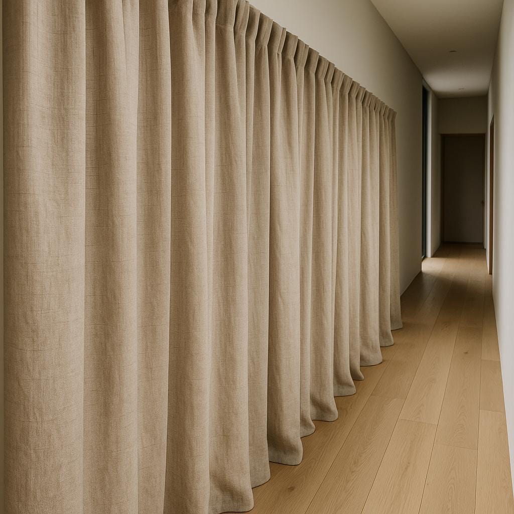 Organic Hemp Curtains: Oatmeal Beige, Semi-Sheer or Cotton Lined — image 3